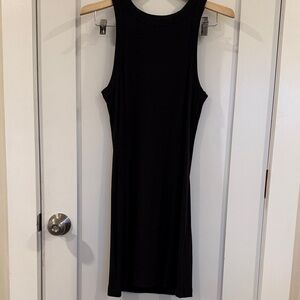 A Supply Black Sleeveless Tank Dress